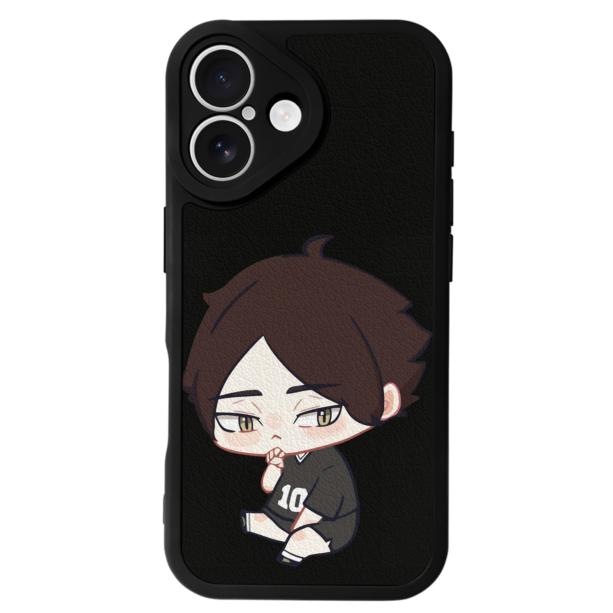 （画像用） ハイキュー!! Haikyu!! 【iPhone 16シリーズ対応】シリコンスマホケース（レザー調） 材質：シリコン